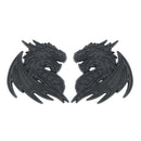Dragon Emblem - Left and Right - Matte Black