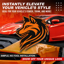 Wolf Emblem - Left and Right - Orange