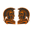 Spartan Emblem - Left and Right - Orange