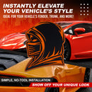 Ninja Emblem - Left & Right - Orange