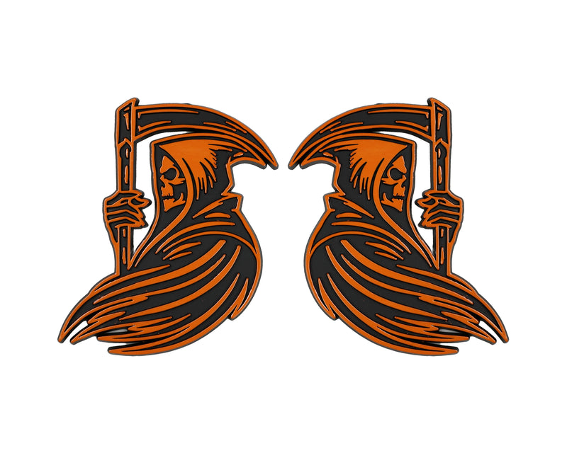 Grim Reaper Emblem - Left and Right - Orange