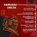 Samurai Emblem - Left & Right - Orange