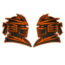 Samurai Emblem - Left & Right - Orange