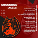 Succubus Emblem - Left & Right - Orange