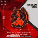 Succubus Emblem - Left & Right - Orange