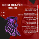 Grim Reaper Emblem - Left and Right - Purple