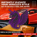 Unicorn Emblem - Left and Right - Purple