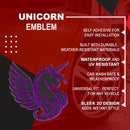 Unicorn Emblem - Left and Right - Purple