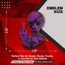 Alien Emblem - Left & Right - Purple