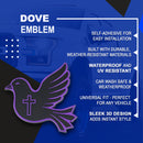 Dove Emblem - Left & Right - Purple