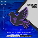 Dove Emblem - Left & Right - Purple
