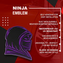 Ninja Emblem - Left & Right - Purple