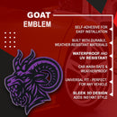 Angry Goat Emblem - Left & Right - Purple