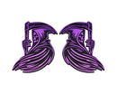 Grim Reaper Emblem - Left and Right - Purple