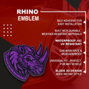 Rhino Emblem - Left & Right - Purple