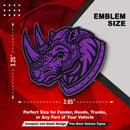 Rhino Emblem - Left & Right - Purple