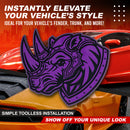 Rhino Emblem - Left & Right - Purple