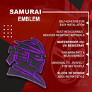 Samurai Emblem - Left & Right - Purple