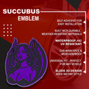 Succubus Emblem - Left & Right - Purple