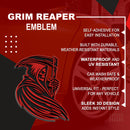 Grim Reaper Emblem - Left and Right - Red