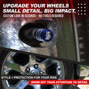 Grim Reaper Tire Valve Caps - Blue