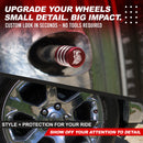 Grim Reaper Tire Valve Caps - Red