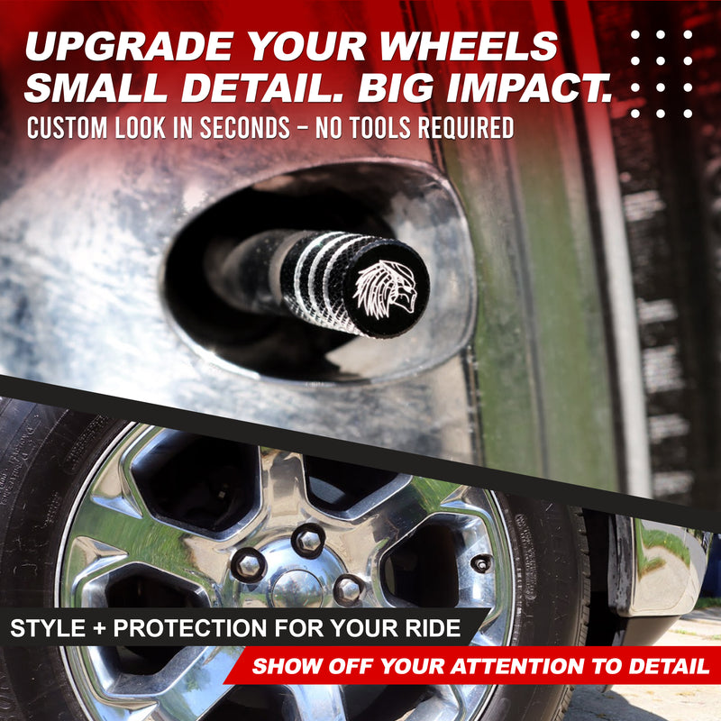Predator Tire Valve Caps - Black
