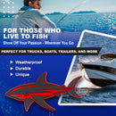 Shark Emblem - Left and Right - Red