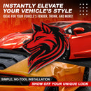 Wolf Emblem - Left and Right - Red