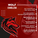 Wolf Emblem - Left and Right - Red