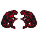 Kaiju Emblem - Left & Right - Red