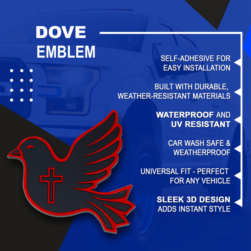 Dove Emblem - Left & Right - Red