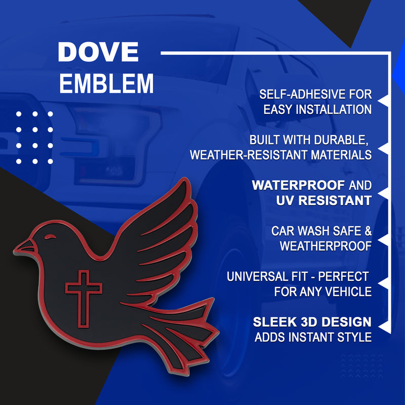 Dove Emblem - Left & Right - Red