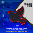Dove Emblem - Left & Right - Red