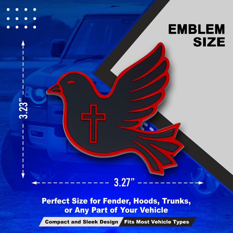 Dove Emblem - Left & Right - Red