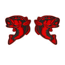 Fish Emblem - Left and Right - Red