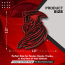 Grim Reaper Emblem - Left and Right - Red