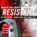 Grim Reaper Tire Valve Caps - Red