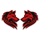 Wolf Emblem - Left and Right - Red