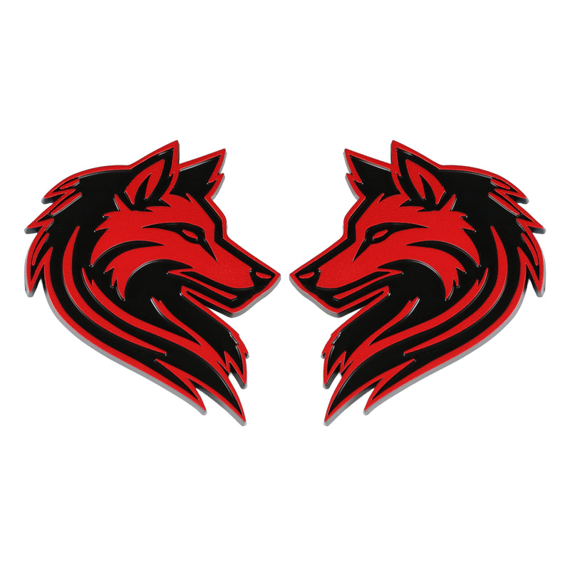 Wolf Emblem - Left and Right - Red