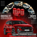 Predator Tire Valve Caps - Red