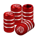 Predator Tire Valve Caps - Red