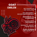 Angry Goat Emblem - Left & Right - Red