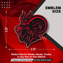 Angry Goat Emblem - Left & Right - Red