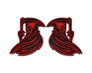 Grim Reaper Emblem - Left and Right - Red
