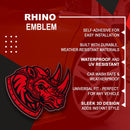 Rhino Emblem - Left & Right - Red