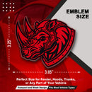 Rhino Emblem - Left & Right - Red