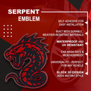 Serpent Emblem - Left & Right - Red