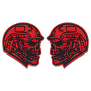 Zombie Emblem - Left & Right - Red