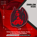 Succubus Emblem - Left & Right - Red